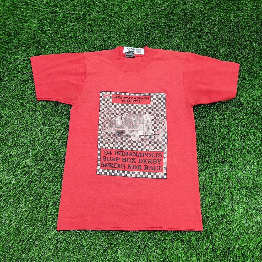 Vintage 1994 Indianapolis Soap Box Derby Shirt XS 16x24 Red